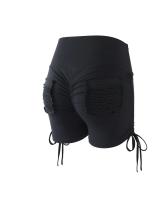 Nuevos pantalones cortos sexys de compresión para Yoga para mujer, ligeros, elásticos, cómodos, con bolsillos traseros, pantalones cortos activos - details 1