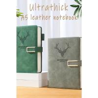 Cuaderno Vintage de cuero A5 con cubierta de cuaderno, cubierta suave personalizada y marcapáginas, perfecto para negocios, reuniones - details 5