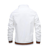 chaqueta sual con cuello levantado para hombre, abrigo deportivo, parabrisas, bomber impermeable, - details 6