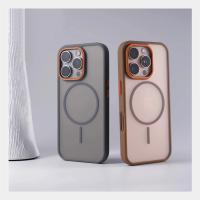 Funda magnética translúcida mate de lujo para iPhone 16 Pro Max 15 14 Plus 13 Pro 12 para cubierta de carga inalámbrica Magsafe a prueba de golpes - details 0