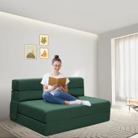 70 x 190 cm Sillón Cama Plegable, Sofá Cama Plegable con Espuma de Memoria y Almohada, Colchón de Suelo para Yoga, Oficina, Salón, Futon Sofá Cama Portada Lavable Unos, Gris Claro - details 48