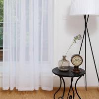 Cortinas de tul elegantes y suaves para sala de estar, 2 uds., velo de gasa transparente sólido para decoración moderna, cuidado de las cortinas: no - details 1