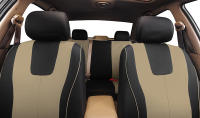 Juego completo de fundas para asientos de coche, color Beige, Universal - details 0