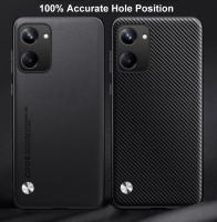 Funda de Lujo de Cuero PU para Realme 10 Pro Plus 5G Protección Total de Silicona Mate - details 2