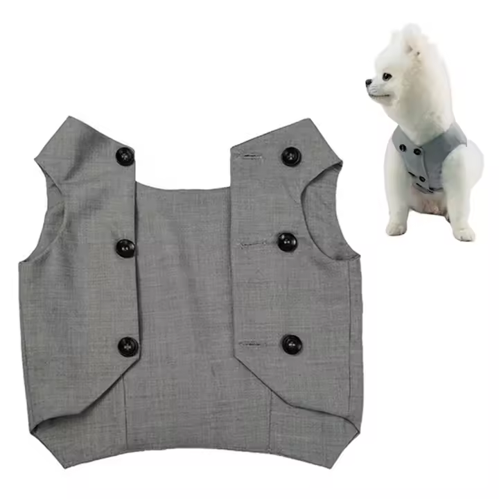 Traje de boda para perro, práctico y creativo, camisa Formal suave y lavable para mascotas, disfraz de cachorro y gato de 6 tamaños - 1