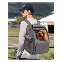 ALLSOPETS Mochila para perros con ventana de malla transpirable con apertura frontal portátil para gatos que viaja con mascotas verde - details 5