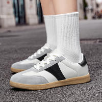 Zapatos informales de suela blanda para hombre, tablero de fondo plano, tendencia de moda de entrenamiento alemán, otoño, nuevo - details 9
