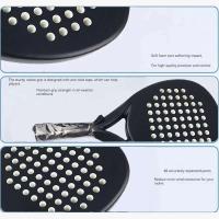 Raqueta de tenis de Padel, raqueta deportiva de cara EVA suave de fibra de carbono para exteriores, equipo profesional Papa - details 13