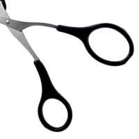 Tijera recortadora de cejas con peine, tijeras de pestañas para mujer y hombre, afeitadora facial de acero inoxidable de seguimiento - details 2