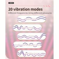 Vibrator recargable de 20 modos para mujeres Pareja Jugar Palo de masaje giratorio Estimulador del clítoris Juguete adulto Masturbación del punto G femenino - details 4