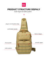 Bolsa de montañismo Mochila para deportes al aire libre Senderismo Camping Militar Táctico Pecho Caza y pesca Molle Bolso de hombro tipo bandolera para escalada - details 2