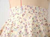 Falda corta con estampado Floral para mujer, falda de cintura alta con cremallera, color amarillo S, Verano - details 4