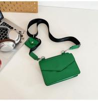 Bolso cuadrado pequeño oscuro Trend Bolso combinado 2 en 1 Bolso de la caja del sobre de cuero de los hombres y las mujeres Bolso pequeño bandolera - details 37