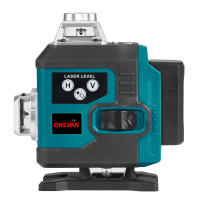 Nivel láser ONEVAN de 16 líneas, línea verde, 360° horizontal y vertical, autonivelante, súper potente, con batería de iones de litio. - details 12