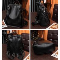 Mochila De piel auténtica para mujer, bolso de viaje de alta calidad, informal, de hombro, 2023 - details 30