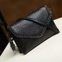 Bolso negro para mujer, bolso cruzado informal para mujer con hombro de PU, cartera - details 9