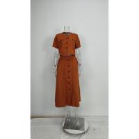 Conjunto de moda de primavera para mujer, elegante, de color sólido, informal, top corto y falda de botonadura sencilla - details 10