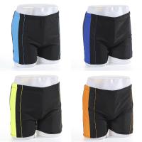 Pantalones cortos de playa holgados para hombre, bañadores térmicos simples negros de gran tamaño con ángulo plano, ropa deportiva informal, ropa de playa - details 1