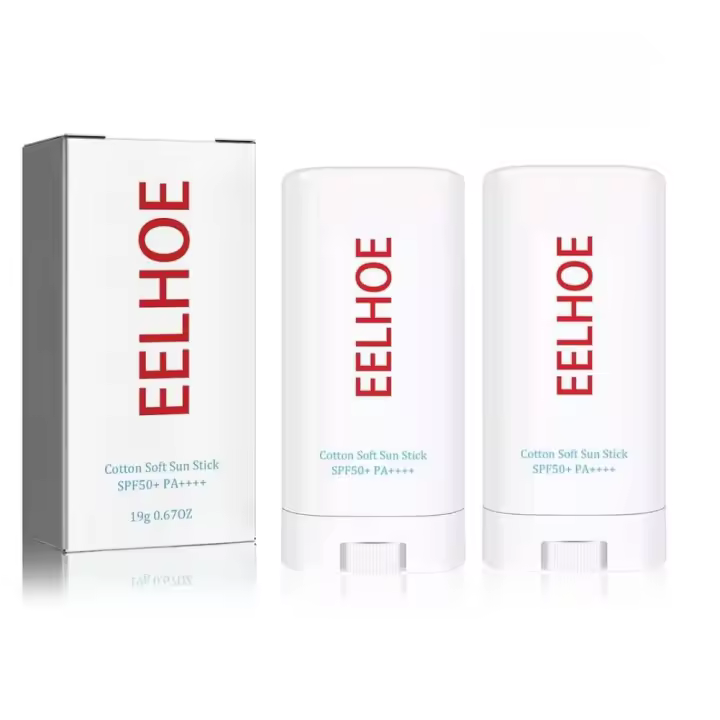 2 uds EELHOE corrector en barra protección UV Natural crema de protección solar coreano cuidado de la piel en barra - 1