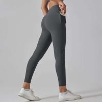Hmidou-mallas de gimnasio con bolsillos para mujer, pantalones de Yoga, Fitness, cintura alta, Control de barriga, correr, entrenamiento - details 43