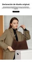 Bolso de cuero de vaca de gamuza, bolso tote de alta calidad, gran capacidad, bolso de hombro de cuero genuino para viajeros - details 0