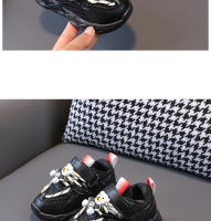 Nuevos zapatos de red para niños de la temporada y tendencia de zapatos para niños pequeños de suela blanda para bebés y niñas - details 9