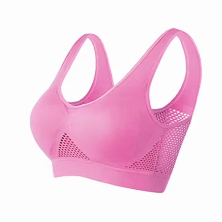 Sujetador deportivo transpirable para mujer, ropa interior acolchada a prueba de golpes para gimnasio, correr, Fitness, chaleco, sujetador sin costuras para Yoga - 1