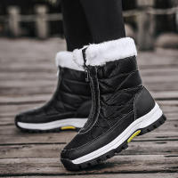 Botas largas de algodón para mujer, nueva moda informal, tela de paraguas apilada, calidez y espesor en moda de invierno, tela, - details 5
