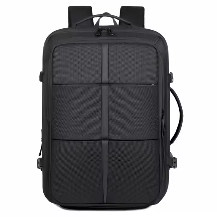 Mochila de Viaje Cabina Avion, Expandible, Grande, Adecuado tanto para hombres como para mujeres, Con puerto de carga USB - 1