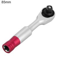 Mini juego de llaves de carraca de torsión, herramienta de reparación manual para vehículo, bicicleta, Kit de llaves de tubo, 1/4 pulgadas, 85MM - details 1