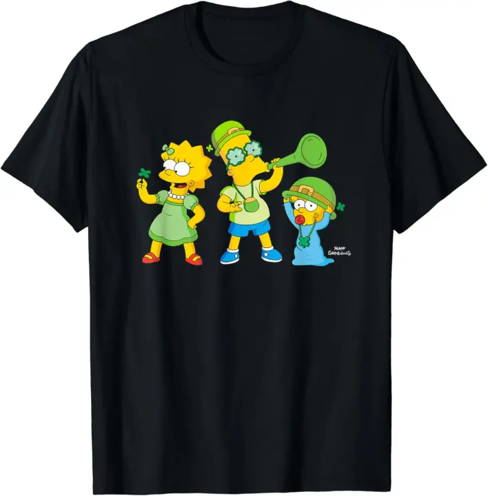 Camiseta del día de San Patricio de Los Simpsons Lisa Bart - 1