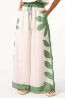 Conjunto de Pantalones de Verano de Cintura Alta y Piernas Anchos Vestido Casual para Mujeres sin Mangas - details 5