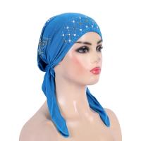 H089 turbante de moda hijab con lentejuelas doradas, pañuelo hijab musulmán, pañuelo islámico, sombrero amira, para colocar en la cabeza. - details 11