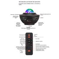 Bluetooth Música Rotación Ondulación Estrella Completa Láser Planeta Luz Dormitorio Luz Ambiente Proyección Luces de Noche - details 1