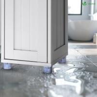 Mueble Columna de Baño, Estanterías con 2 Puertas y 1 Cajón, Estantes Ajustables Espacio - details 3