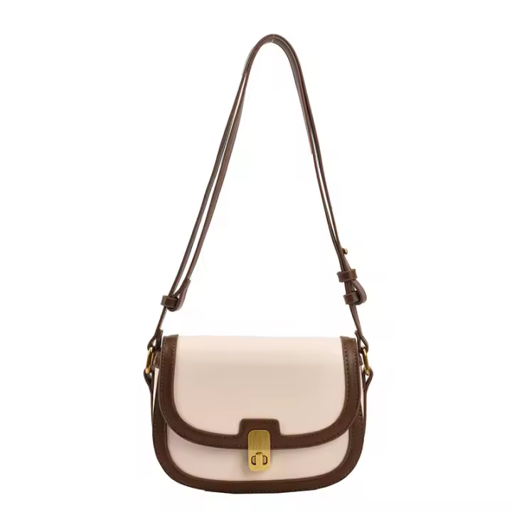 Bolso cruzado de cuero PU para mujer, bandolera de hombro con solapa femenina, de diseñador, Otoño, 2022 - 1