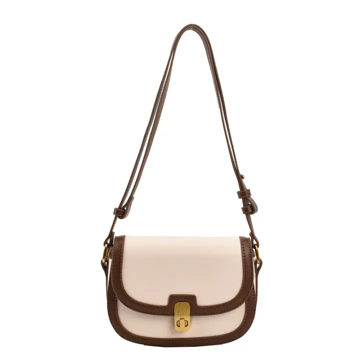 Bolso cruzado de cuero PU para mujer, bandolera de hombro con solapa femenina, de diseñador, Otoño, 2022 - 1