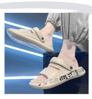 Sandalias para hombres nueva tendencia ligera suave cómoda parte inferior gruesa que aumenta el exterior impermeable antideslizante toboganes de playa conducción zapatillas de doble uso para hombres - details 1
