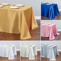 Mantel rectangular de satén superpuesto para boda, Navidad, Baby Shower, cumpleaños, banquete, decoración para fiesta, comedor en casa, cubierta de mesa de satén - details 7