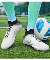Zapatos de fútbol de tobillo alto para hombres, tacos largos para exteriores, zapatos de fútbol profesionales, zapatos de calcetín, TF/FG - details 13