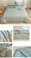 Bonenjoy, 1 unidad, edredón de verano, edredón de estilo a cuadros, edredón fino suave, manta acolchada para habitación de niños y adultos (sin funda de almohada) - details 21