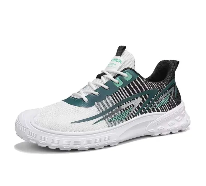 Zapatos corrientes de los deportes ocasionales de los hombres respirables de la ropa deportiva que caminan de la malla barata del logotipo de la marca - 1