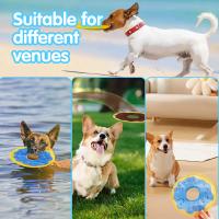 Donuts para perros, juguetes de papel ruidosos, interactivos al aire libre, sonido chirriante, resistentes a mordeduras, adecuados para perros pequeños y medianos - details 4