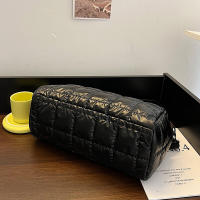 Bolso cruzado de algodón para mujer, bolsa de hombro de gran capacidad, a la moda, estilo Boston - details 18