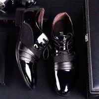 2023 Nuevo vestido de cuero genuino para hombre con borlas y zapatos de oficina con estampado formal - details 2
