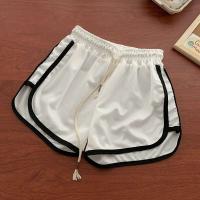 Deportes mujeres verano 2025 nuevo Color caramelo Anti vaciado pantalones cortos ajustados Casual señora cintura elástica Pantalones cortos de playa - details 2