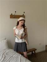 Blusa de verano para mujer, camisa de primavera, blusa para mujer, Blusas largas de gasa, informales, elegantes, Vintage, de manga larga, holgada de gran tamaño, blanca - details 16