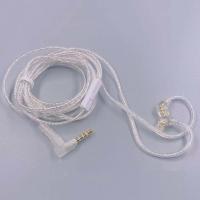 Cables de auriculares KZ chapados en plata, Cable de actualización de 3,5 MM, 2 pines, Cable de auriculares KZ con micrófono, auriculares con Cable de alta pureza KZ - details 5