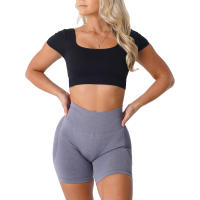 Sujetador Deportivo Sin Costuras Nvgtn New Serene Spandex Top para Mujer Mejora del Pecho Elástico Transpirable Underwear de Ocio y Deportes - details 10