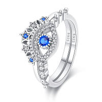 Anillo de Plata Esterlina 925 con Zirconia de Estrella de Copo de Nieve - details 0
